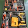 Cordless Drill and Hand Tool Kit with 2 Batteries and Carry Case, photo 4